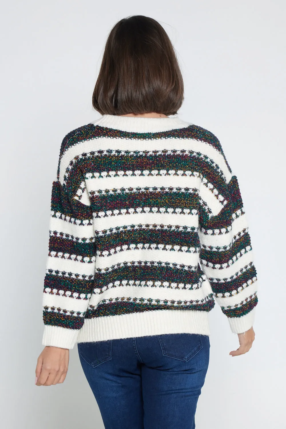 Mali Jumper  - Navy/Cream