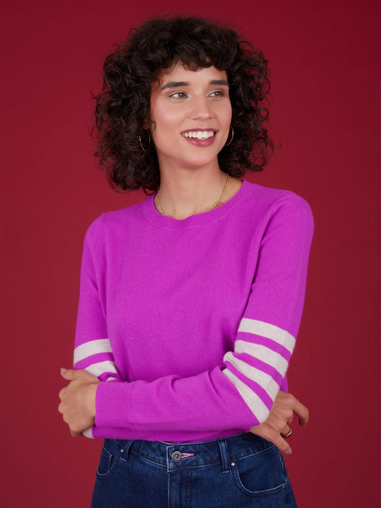 Mathilde Bromo Purple Cashmere Jumper