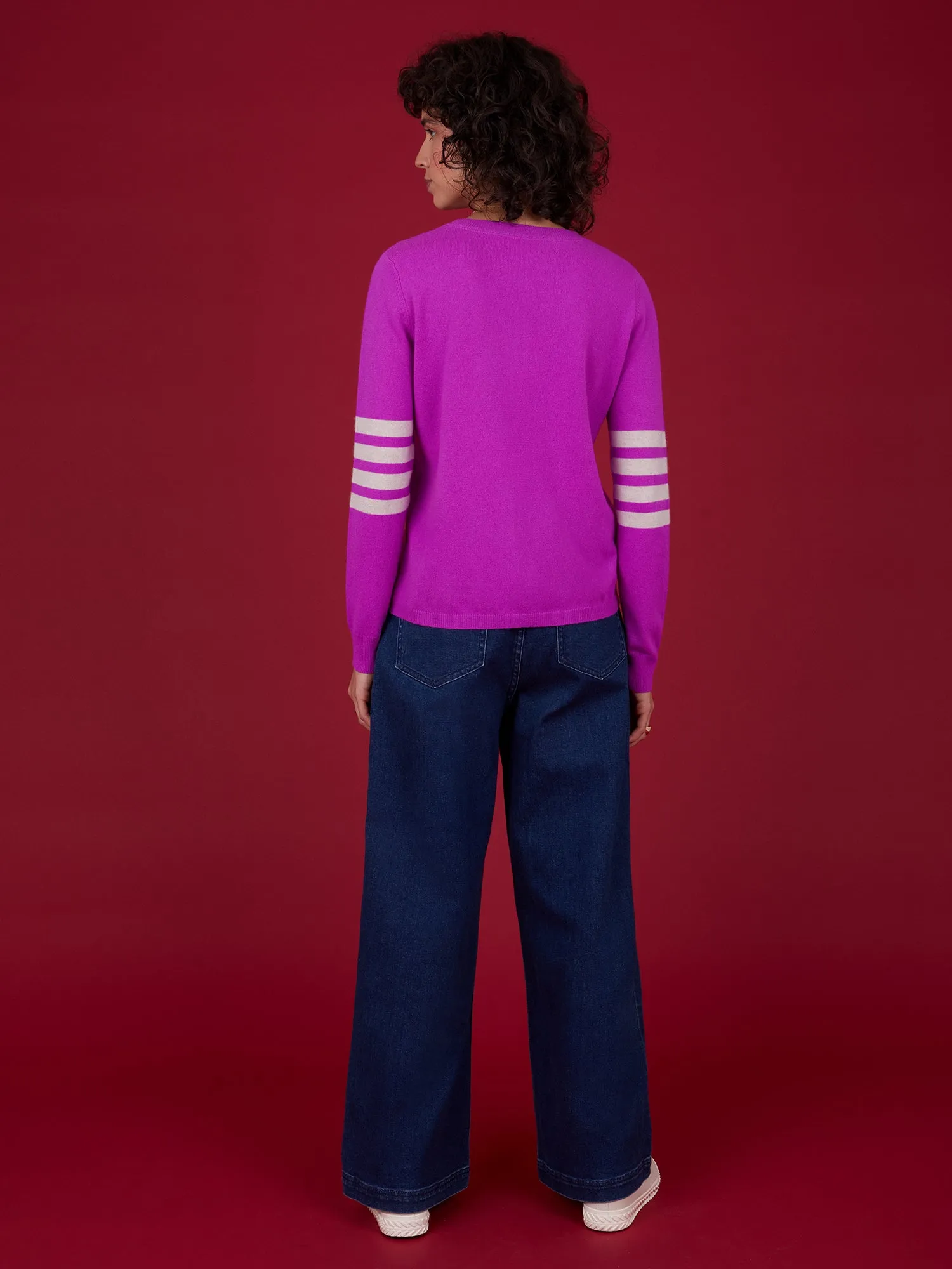 Mathilde Bromo Purple Cashmere Jumper