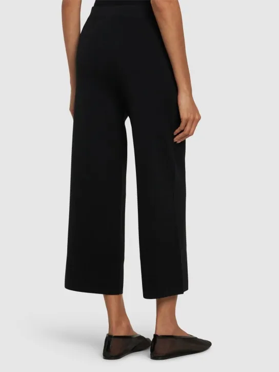 Max Mara   Grembo cropped wide leg crepe pants 