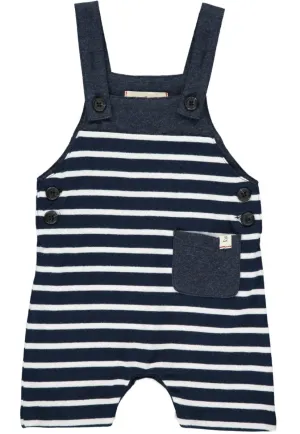 Me & Henry Navy & White Sleeveless Romper