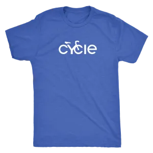 Men's Cycle T-Shirt (white ink)