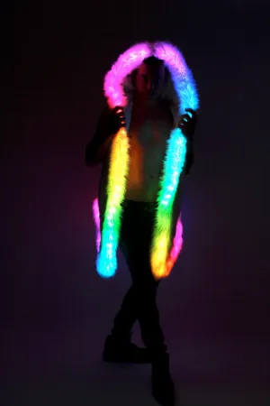 Men's LED Fur Vest in "Just The Tip-Royal"