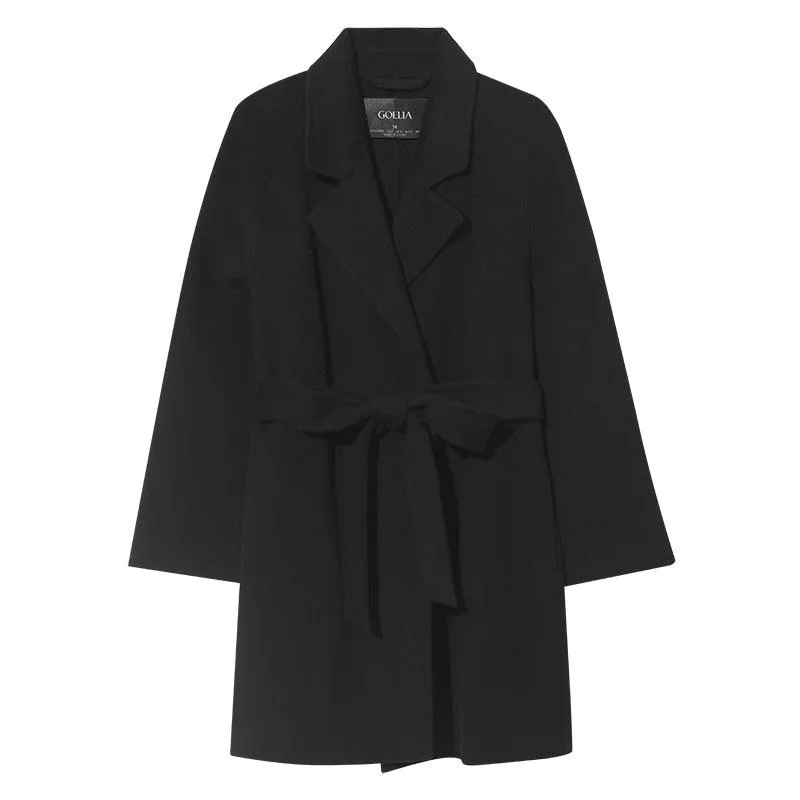 Mid-Length Silk & Wool Coat