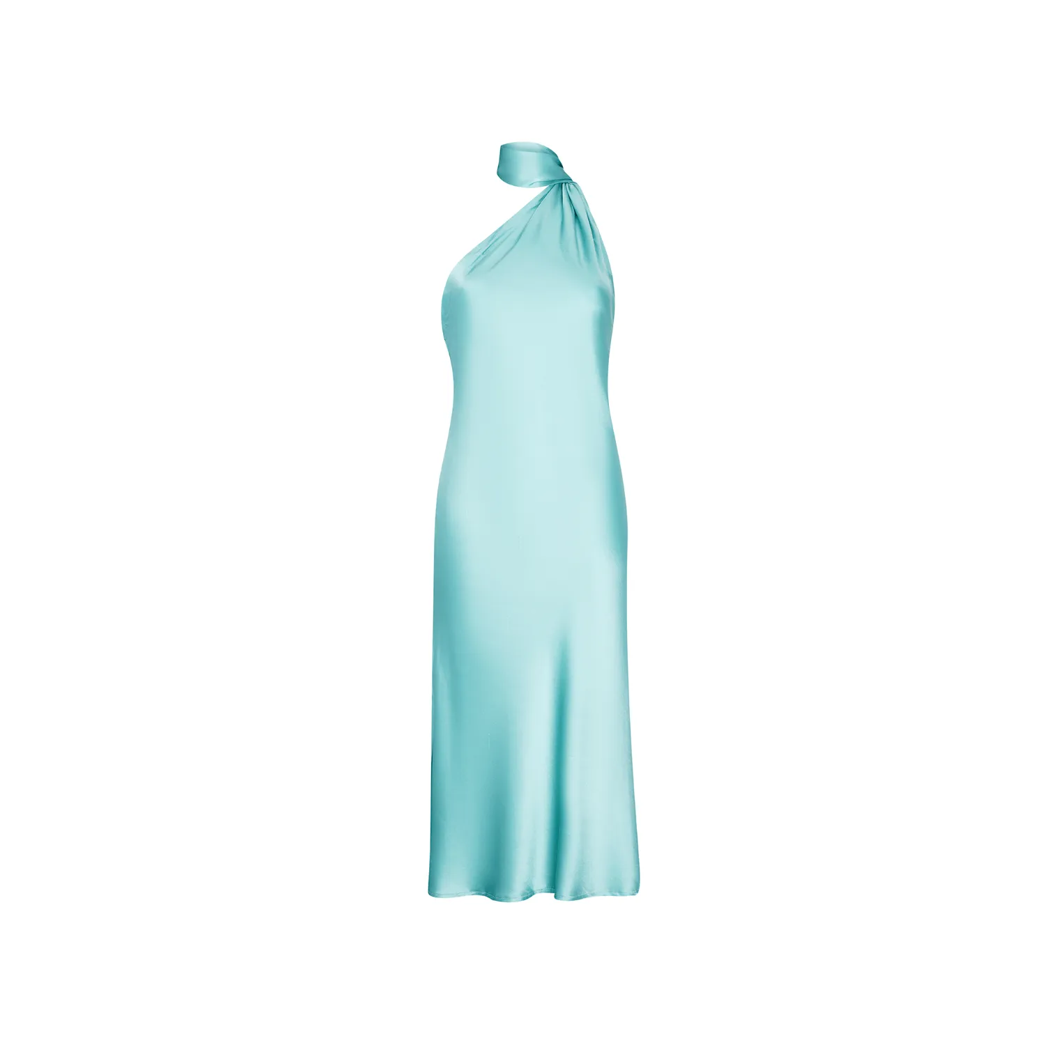 MIDI DRESS SILK ELASTANE TURQUOISE 225