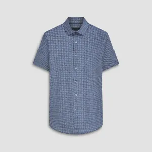 Miles Geometric OoohCotton Short Sleeve Shirt