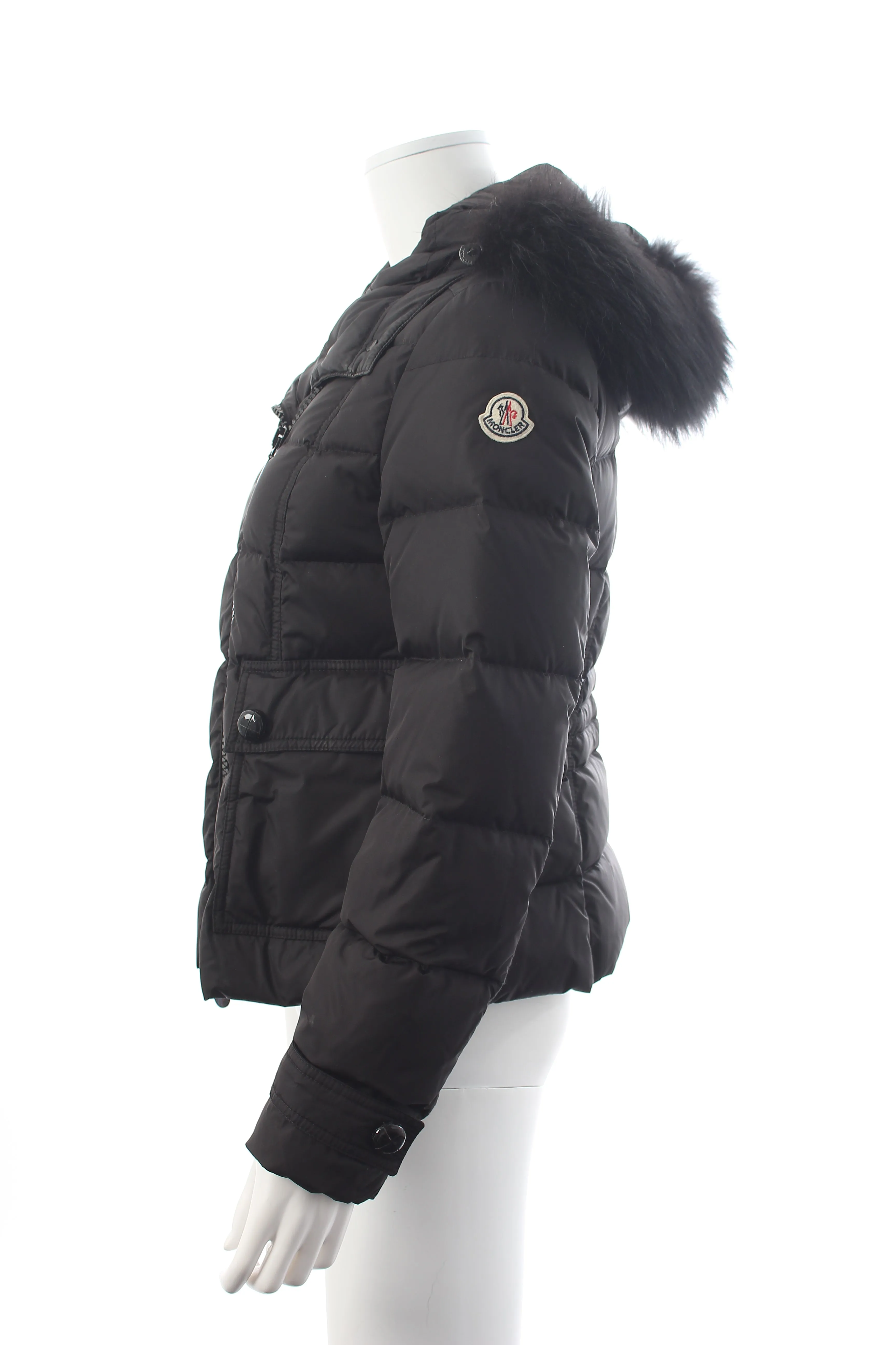 Moncler Bryone Fur-Trimmed Down Jacket