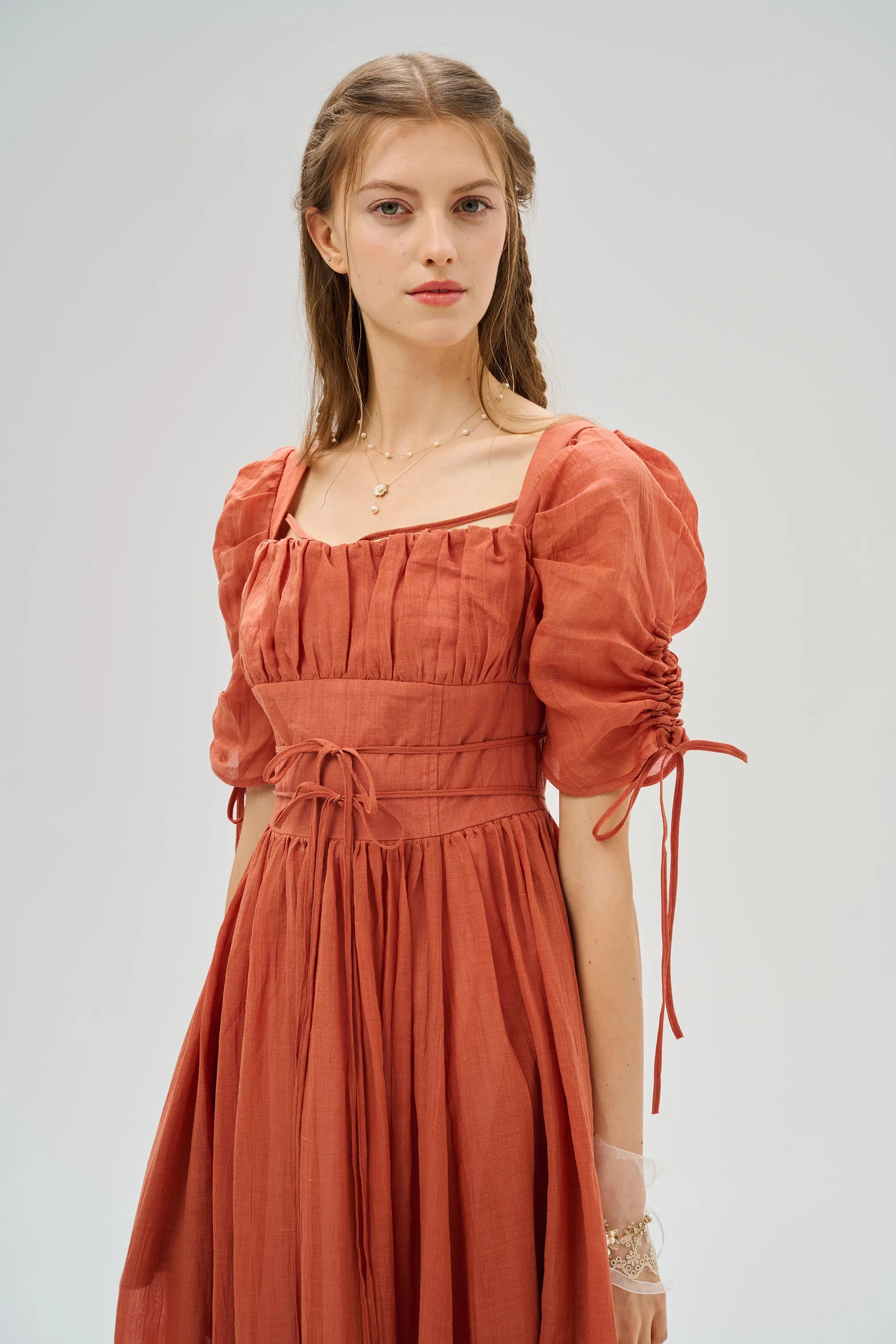 Monette 27 | Corset Linen Dress