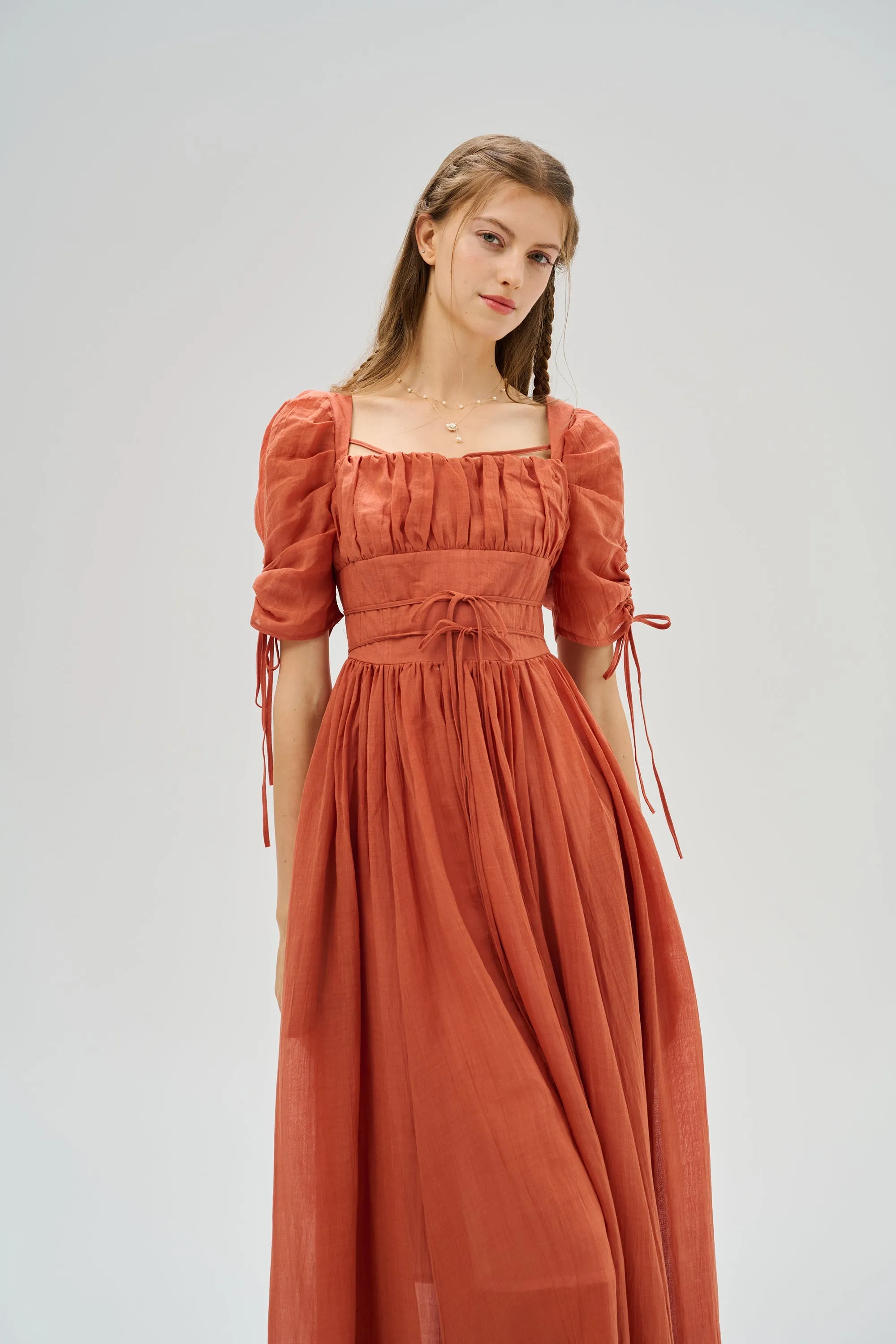 Monette 27 | Corset Linen Dress