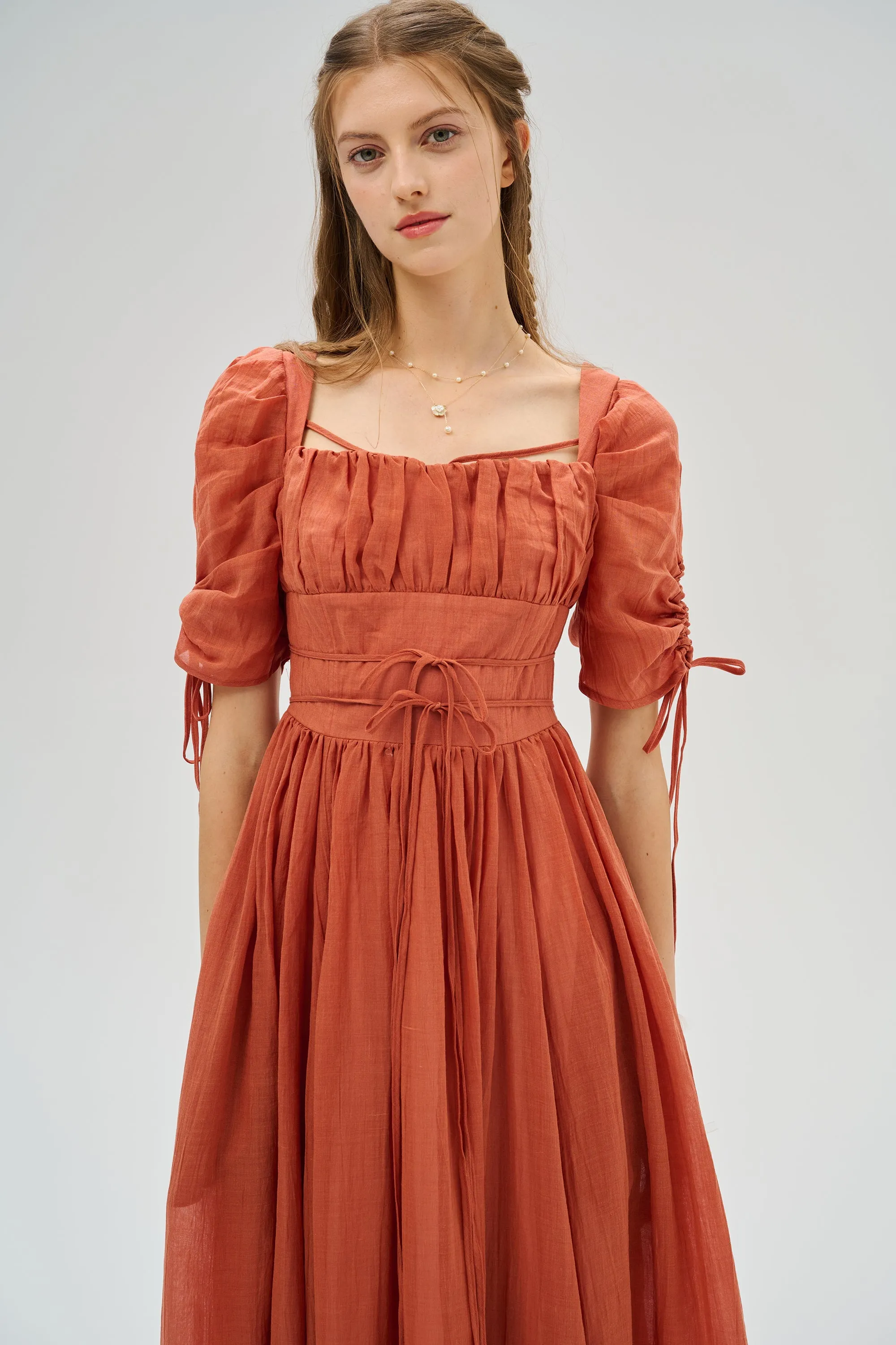 Monette 27 | Corset Linen Dress