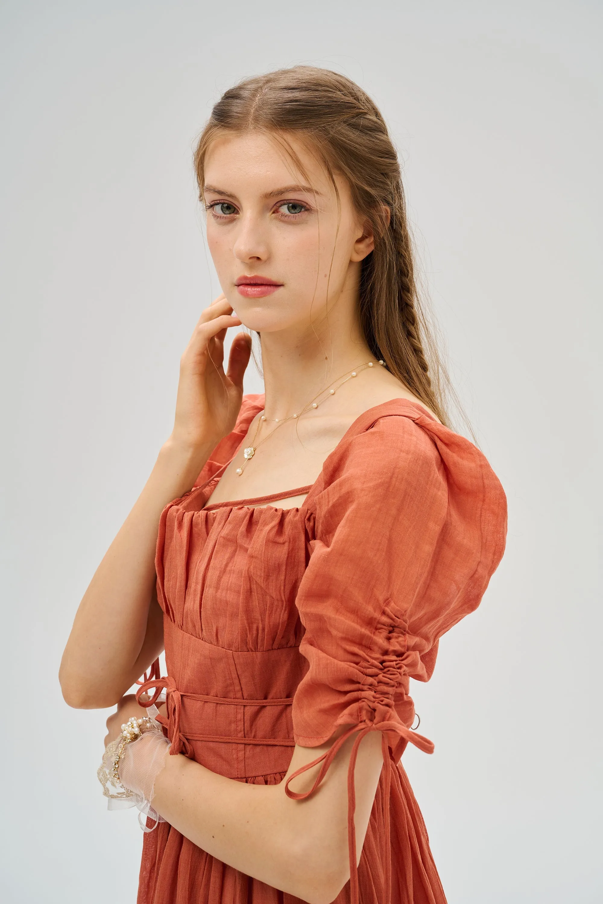 Monette 27 | Corset Linen Dress