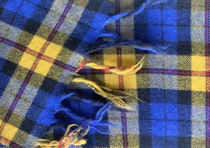 Moschino Royal Plaid Brushed Wool Blend (Made in Italy)