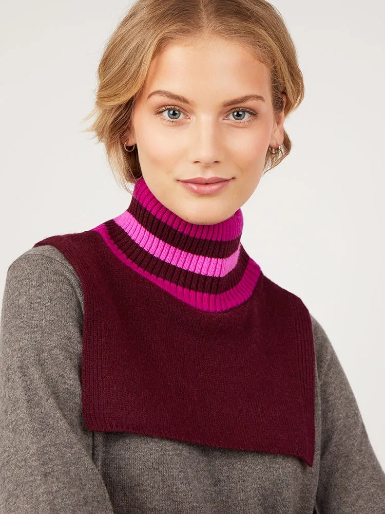 Nephelle Mulberry Wool Cashmere Collar