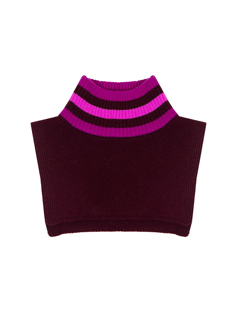 Nephelle Mulberry Wool Cashmere Collar