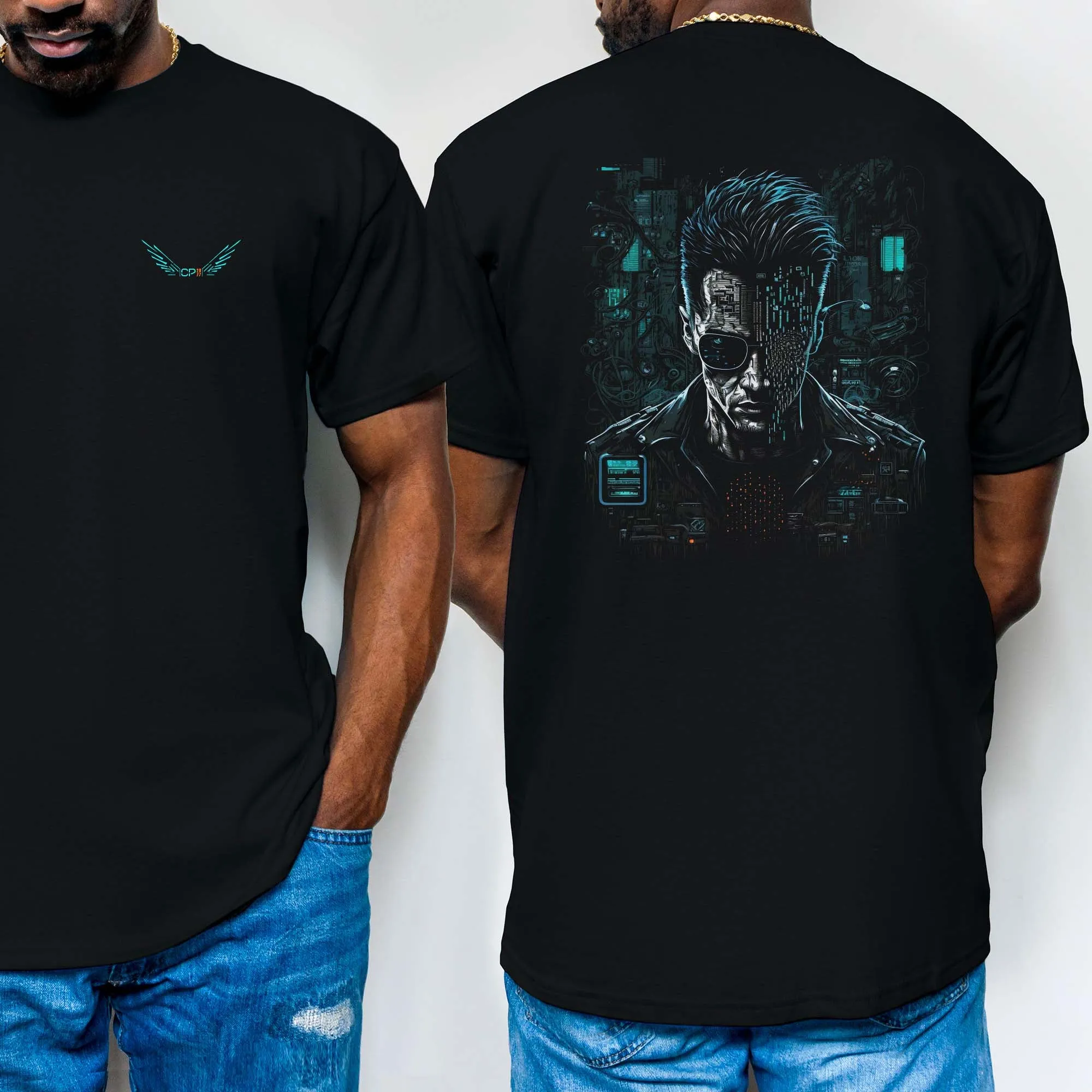 Netrunner Guy T-Shirt | T-Shirt für Gamer und Cyberpunk Fans