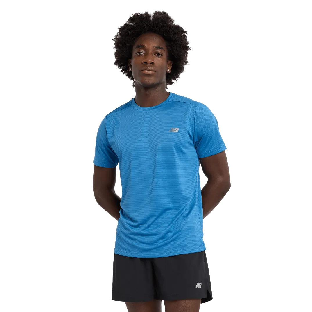 New Balance Men's Sport Essential Short Sleeve T-shirt in Blueagat AW24