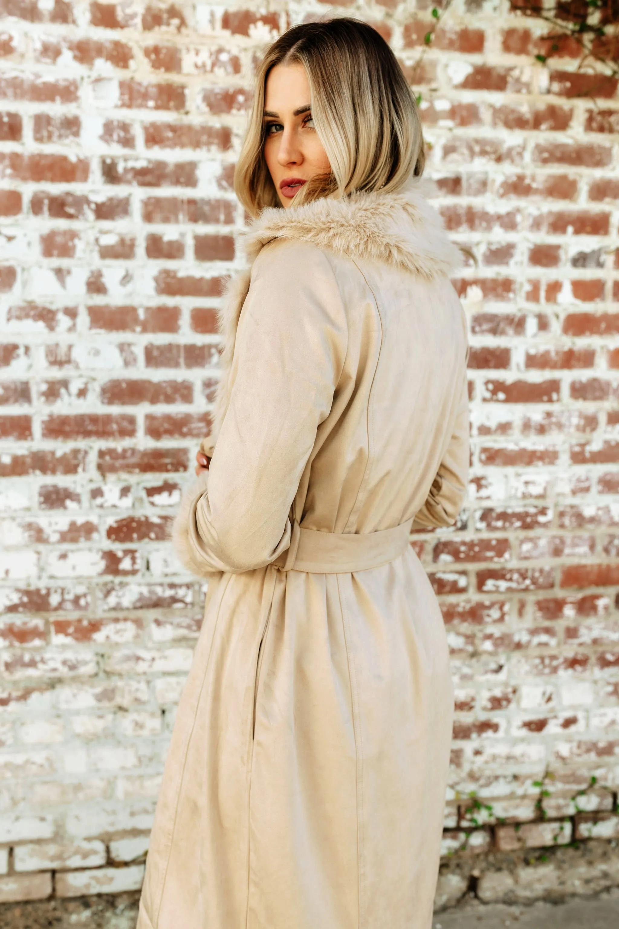 NEW!! The Penny Lane Fur Coat in Beige by Show Me Your Mumu