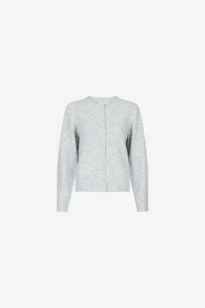 Nuna Knit Cardigan Light Grey Melange