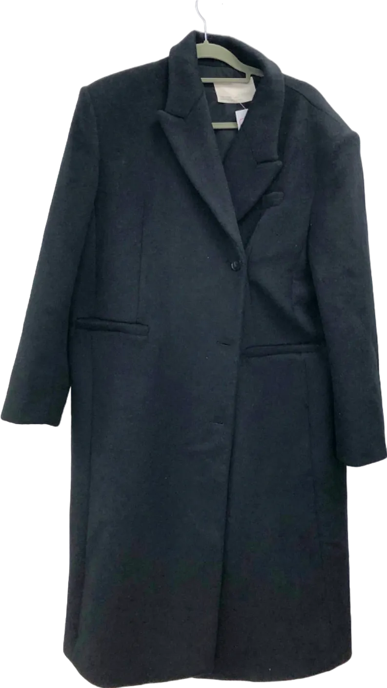 OAK   FORT Black Long Coat S-M