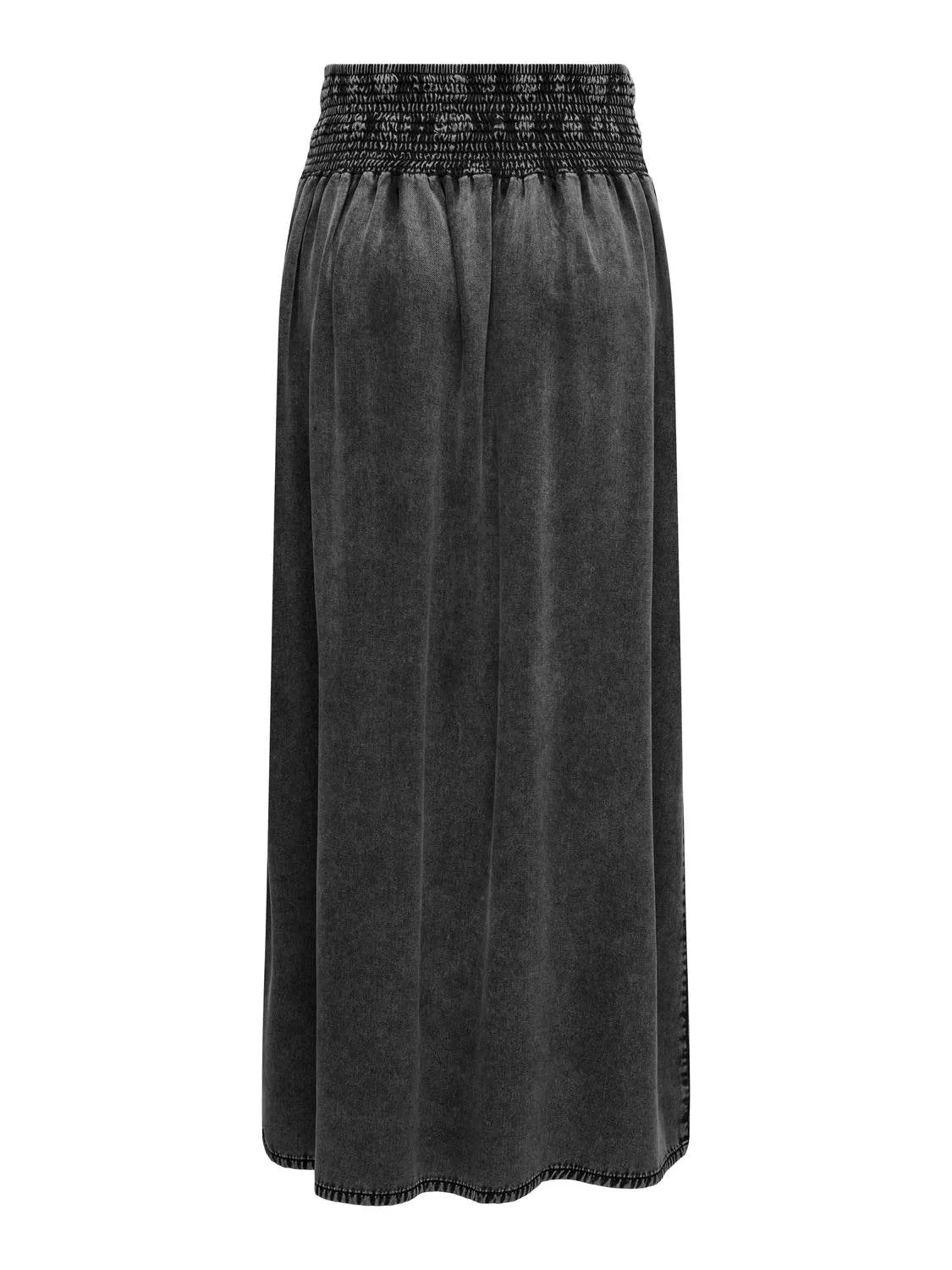 Only - Washed Black Denim Maxi Skirt