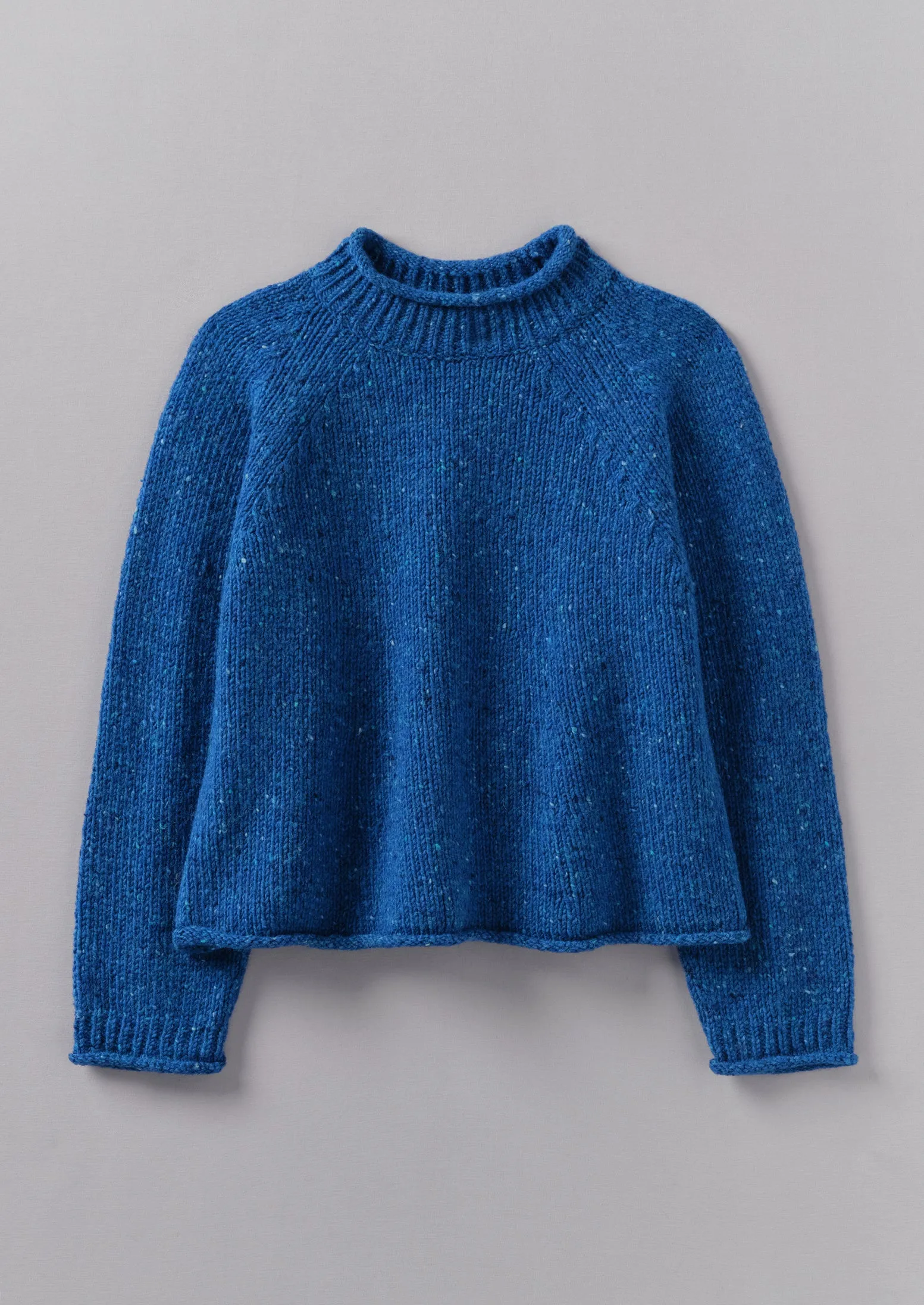 Orla Donegal Wool Sweater | Neptune Blue