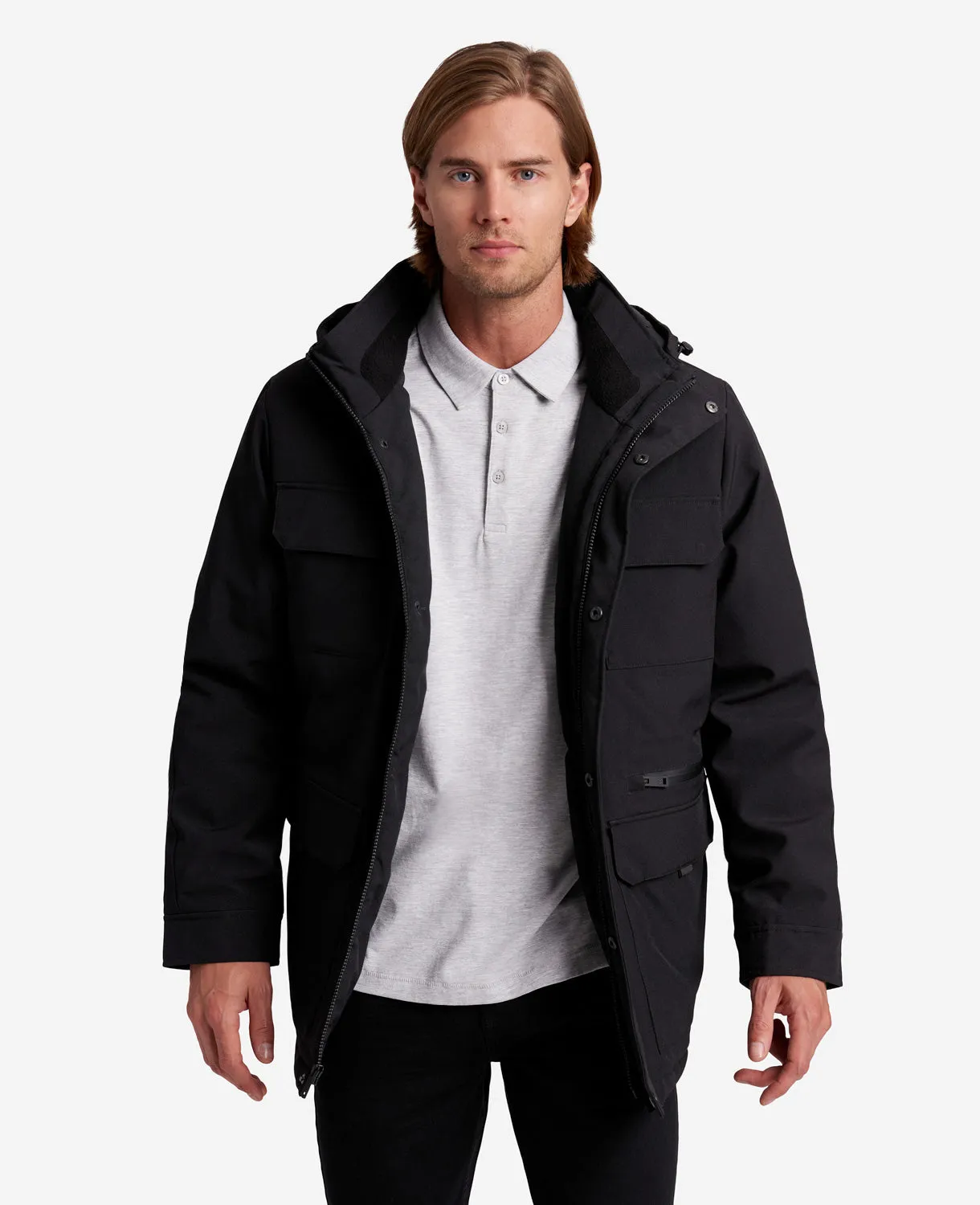 Oxford Utility Hooded Coat