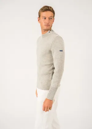 Paris plain sailor jumper - SAINT JAMES 48N1W (GRIS CLAIR/ECRU)