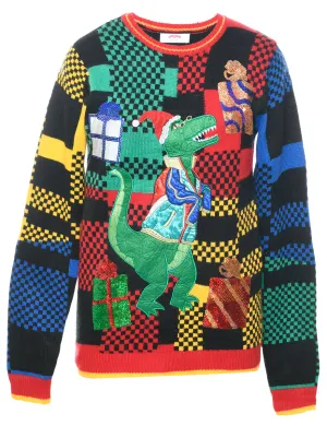 Patchwork Christmas Jumper - S