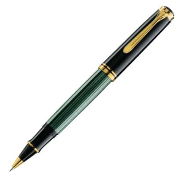 Pelikan Souveran R800 Rollerball Pen - Green with Gold Trim