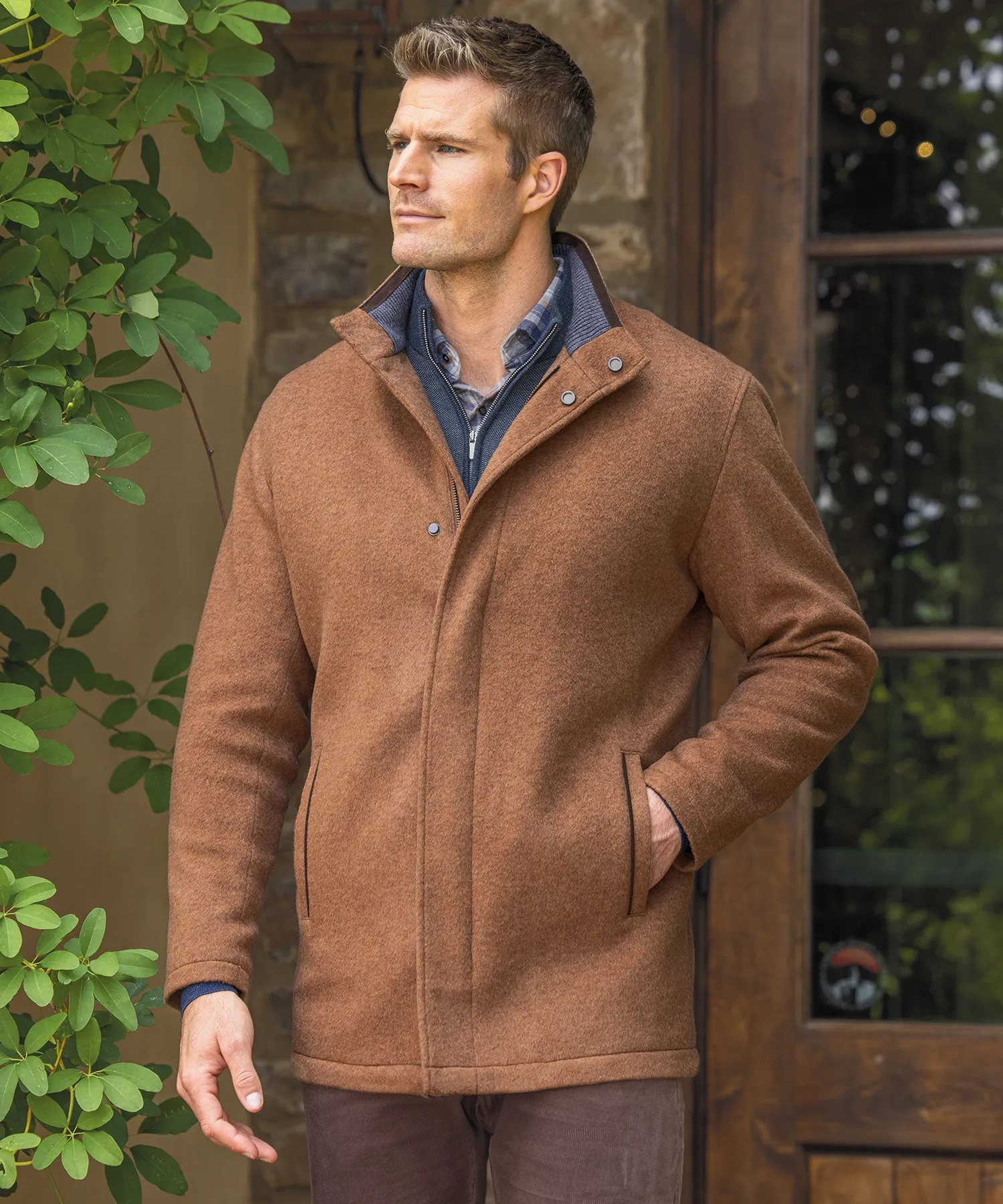 Peter Millar Fleece City Coat