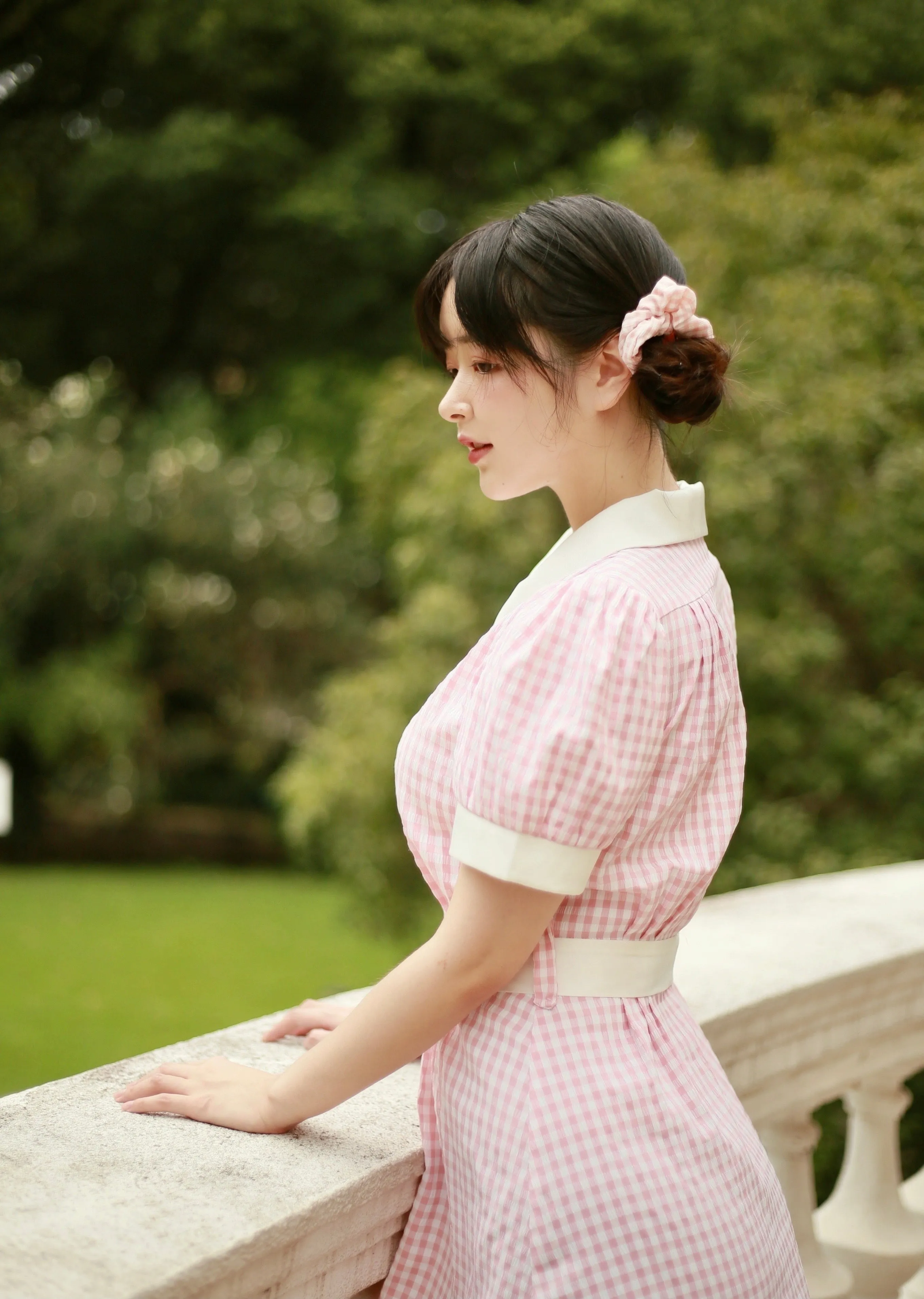 [Premium Selected] Arrived In Dream Land Gingham Dress (designer Rose Candy)