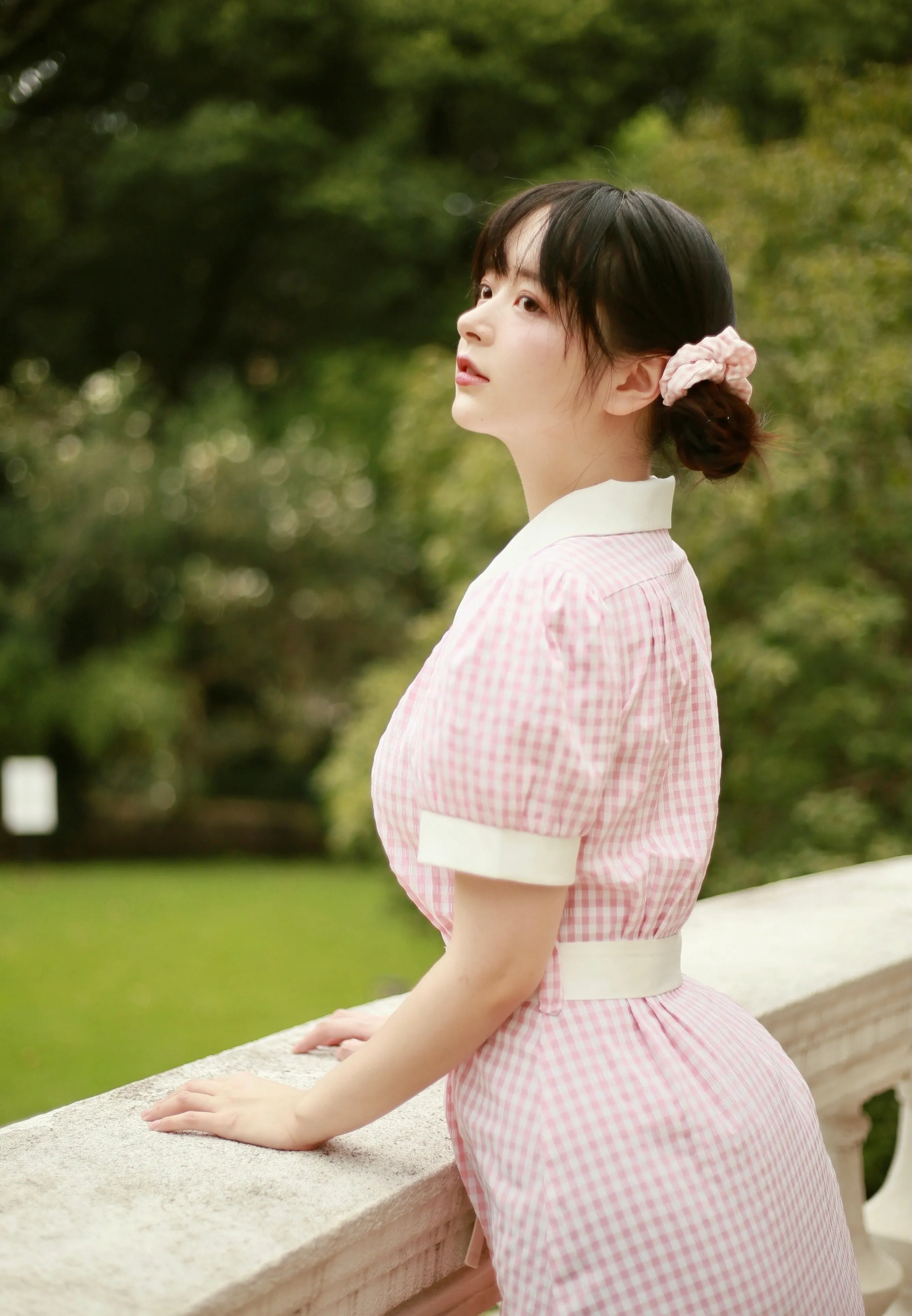 [Premium Selected] Arrived In Dream Land Gingham Dress (designer Rose Candy)