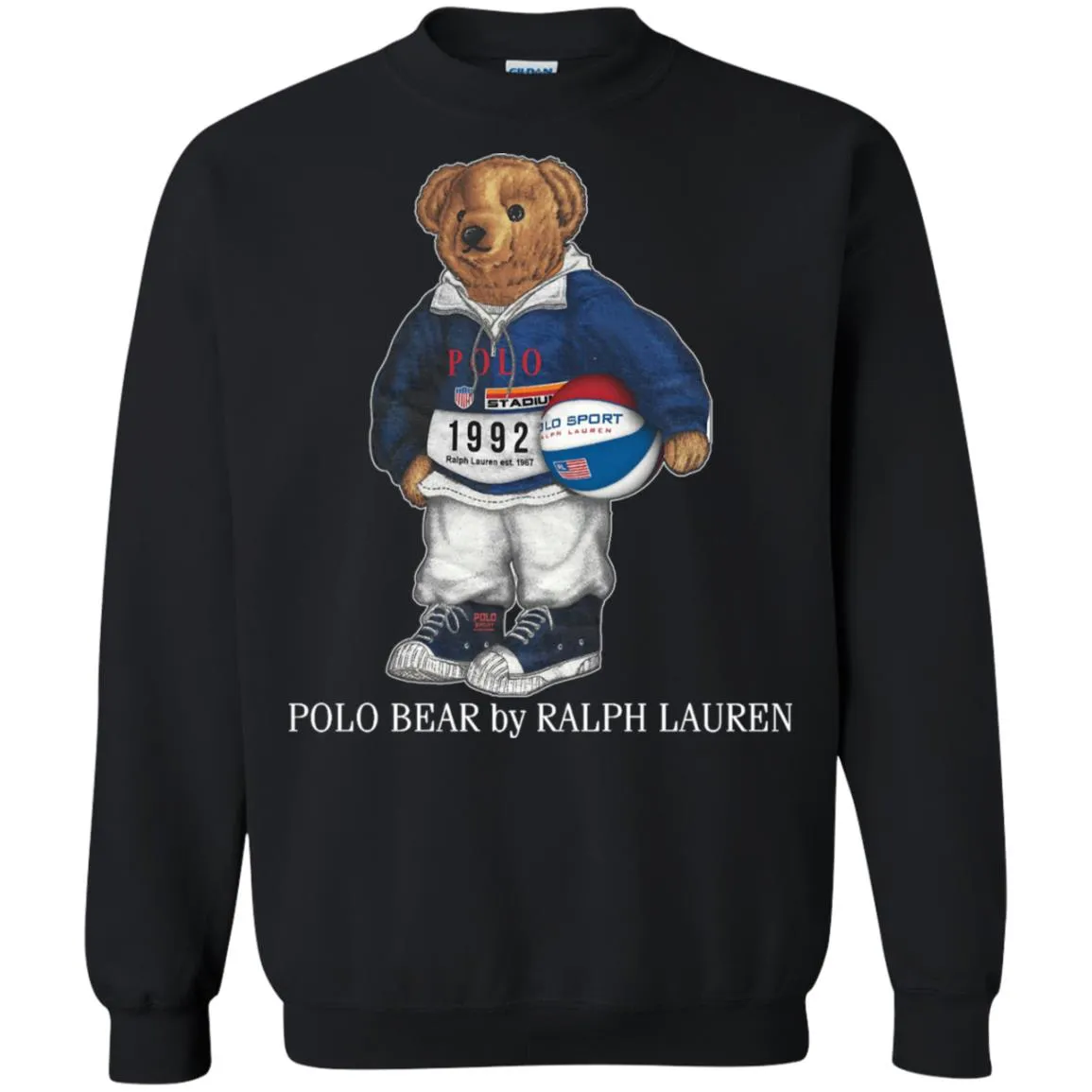 Ralph Lauren Polo Bear T-shirt Crewneck Pullover Sweatshirt