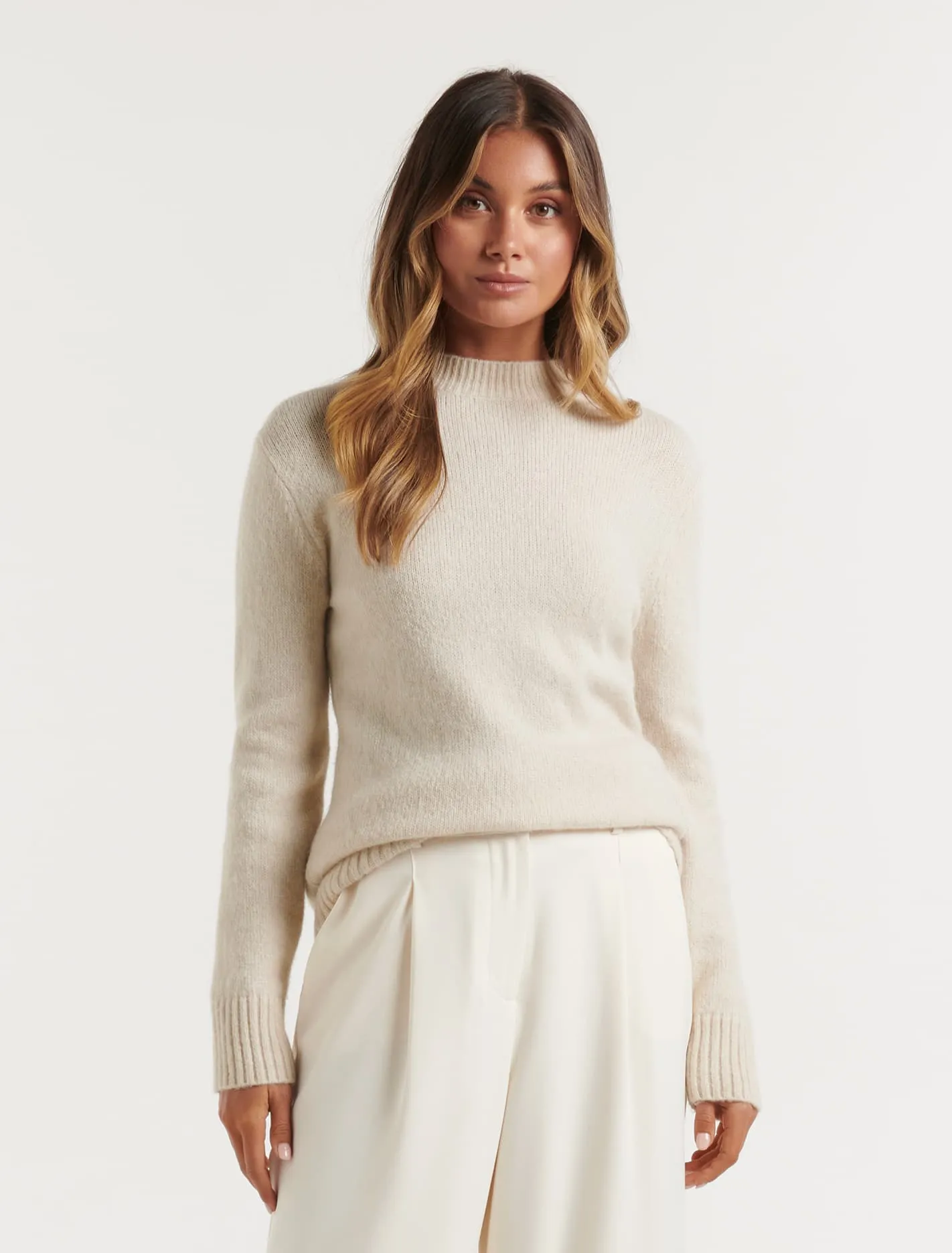 Raven Crew Neck Longline Knit Jumper