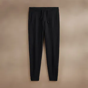 Recycled Cashmere Track Pant With Pockets - Black