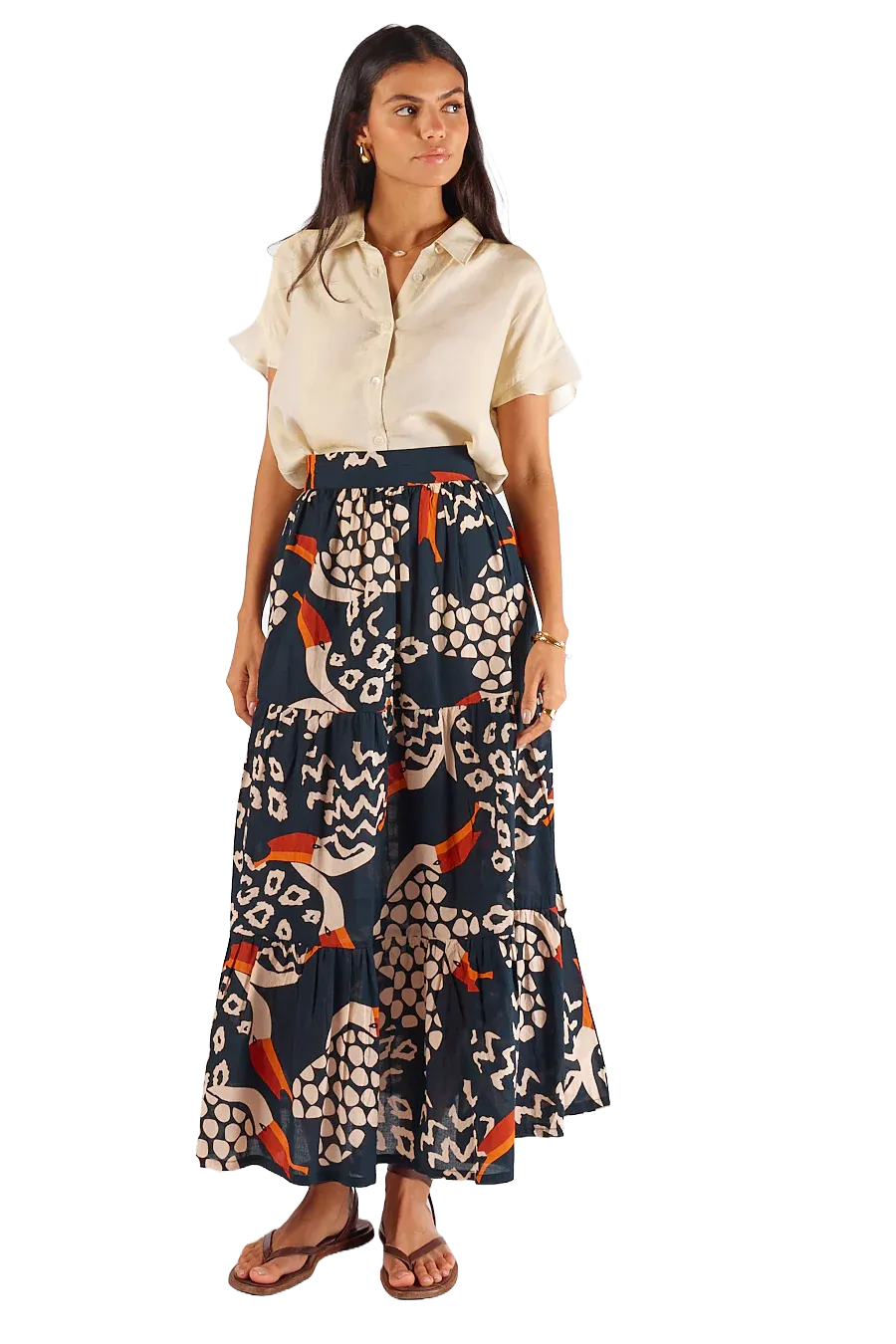 Ruby Yaya Toucan Maxi Skirt