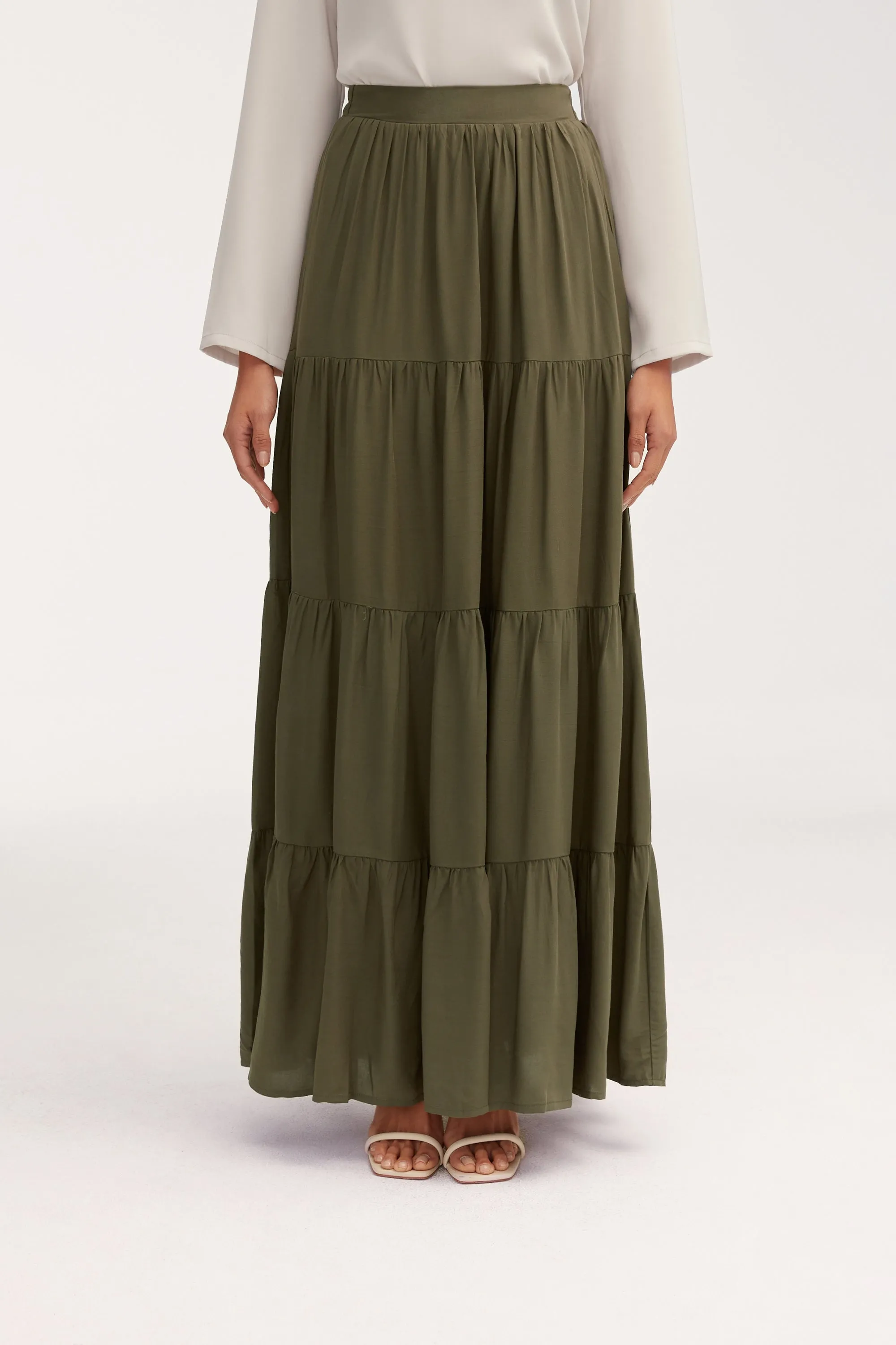 Sana Maxi Skirt - Dark Forest