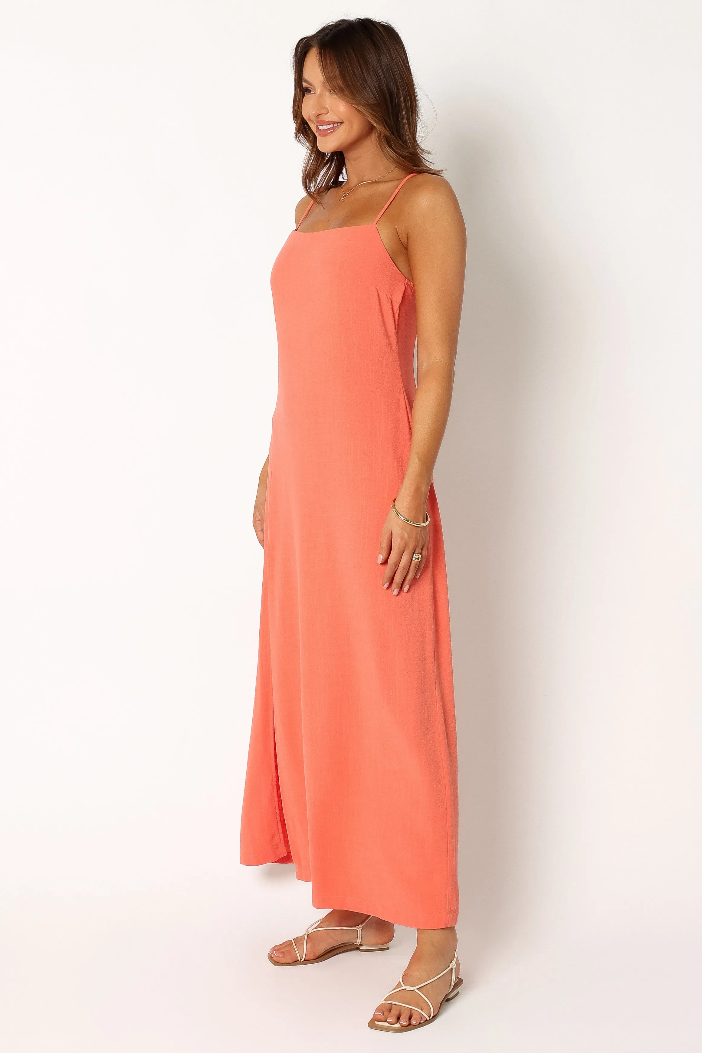 Sawyer Midi Slip Dress - Watermelon