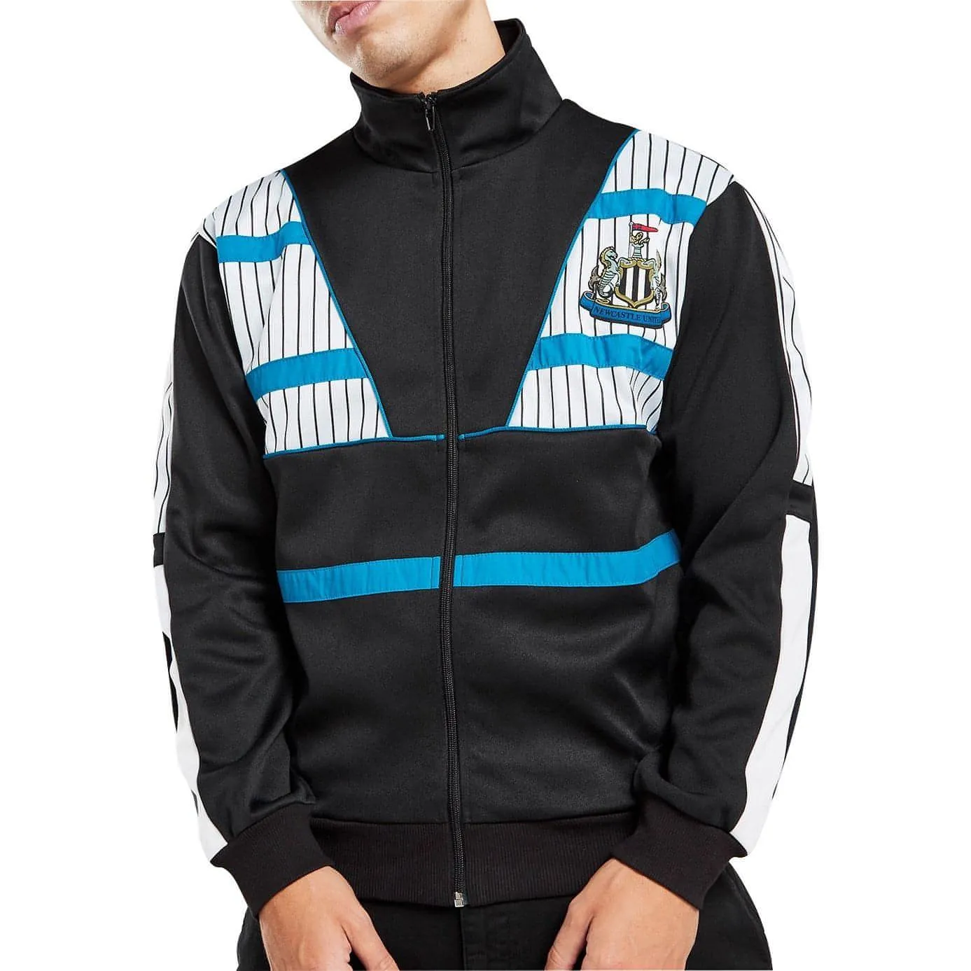 Score Draw Retro Newcastle United 1990 Mens Track Jacket