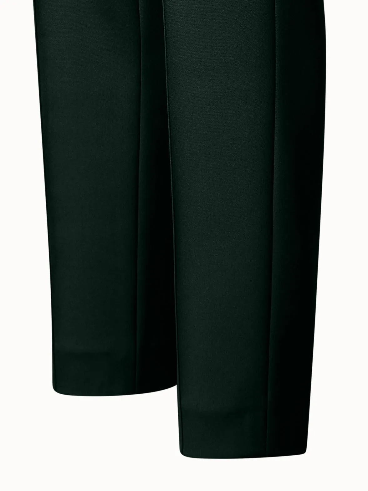 Silk Stretch Crêpe Slim Pants