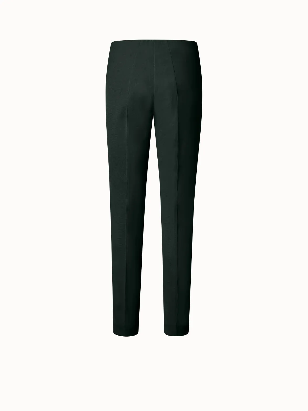 Silk Stretch Crêpe Slim Pants