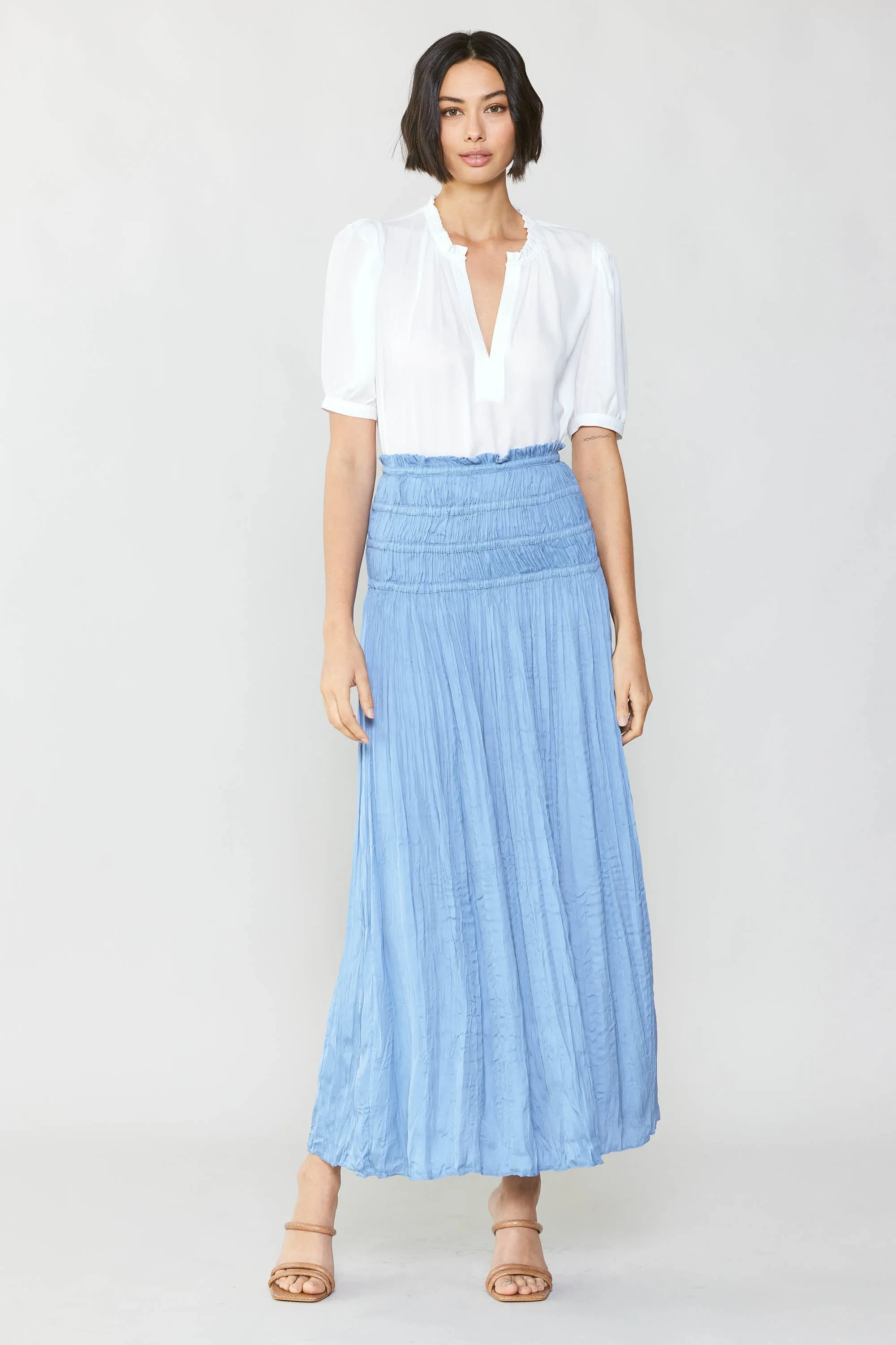 Soft Crinkle Maxi Skirt