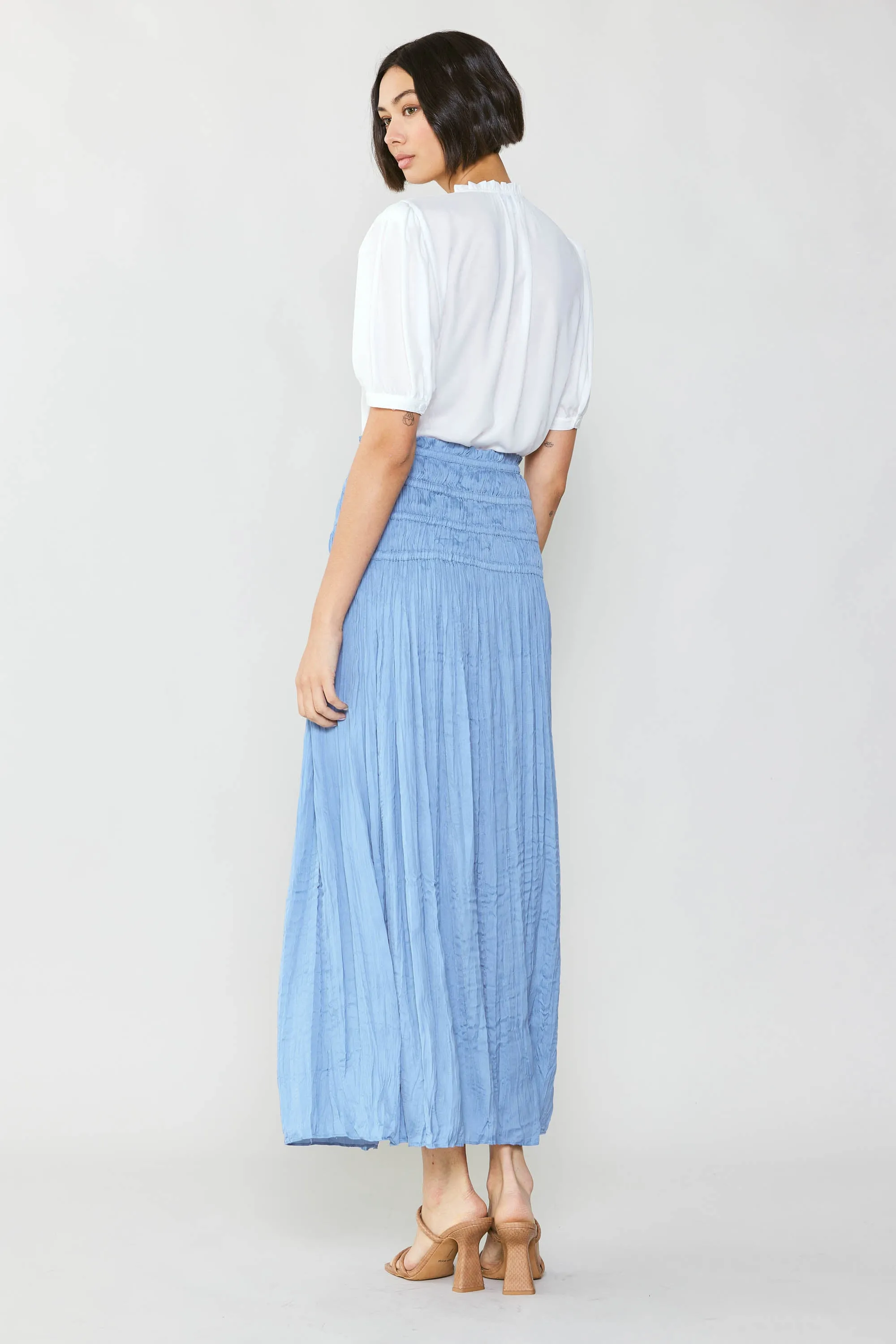 Soft Crinkle Maxi Skirt