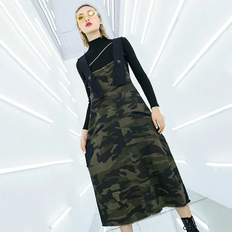 Soldier Camo Overall Dress