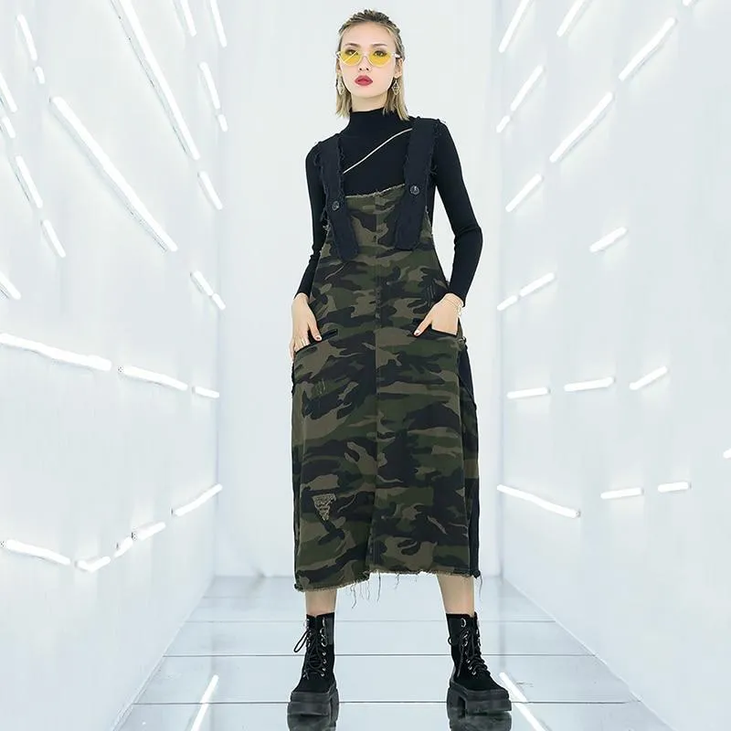 Soldier Camo Overall Dress