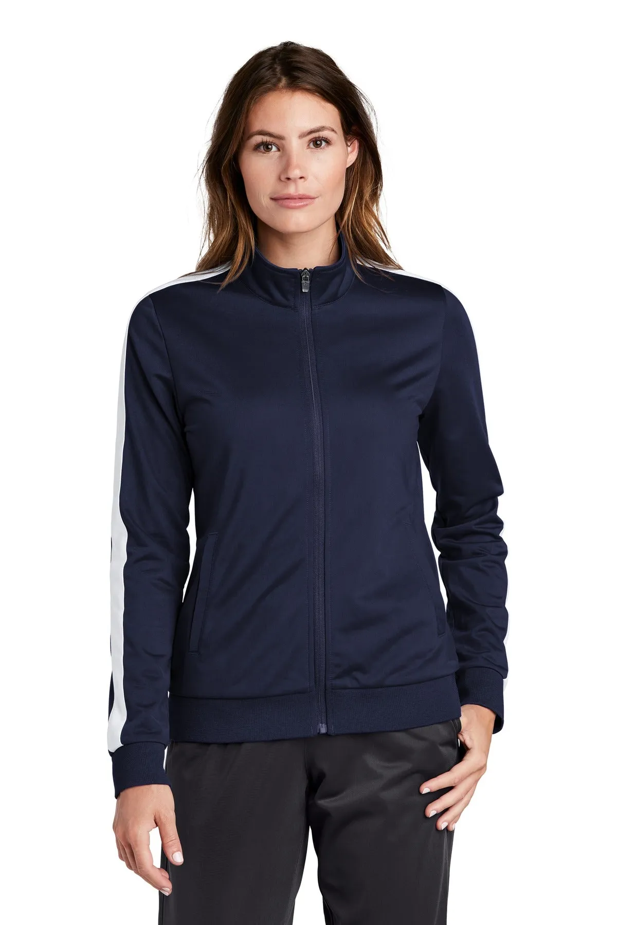 Sport-Tek Ladies Tricot Track Jacket. LST94