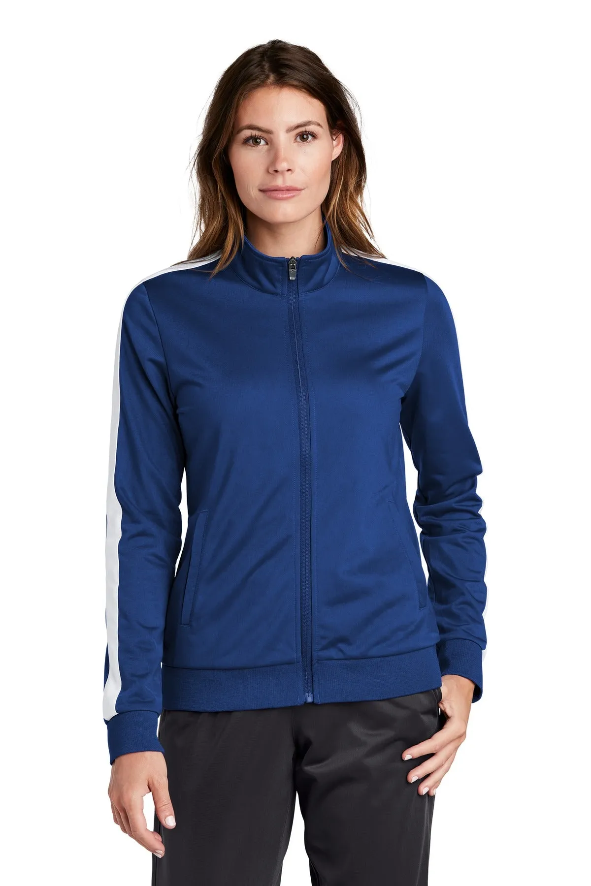 Sport-Tek Ladies Tricot Track Jacket. LST94