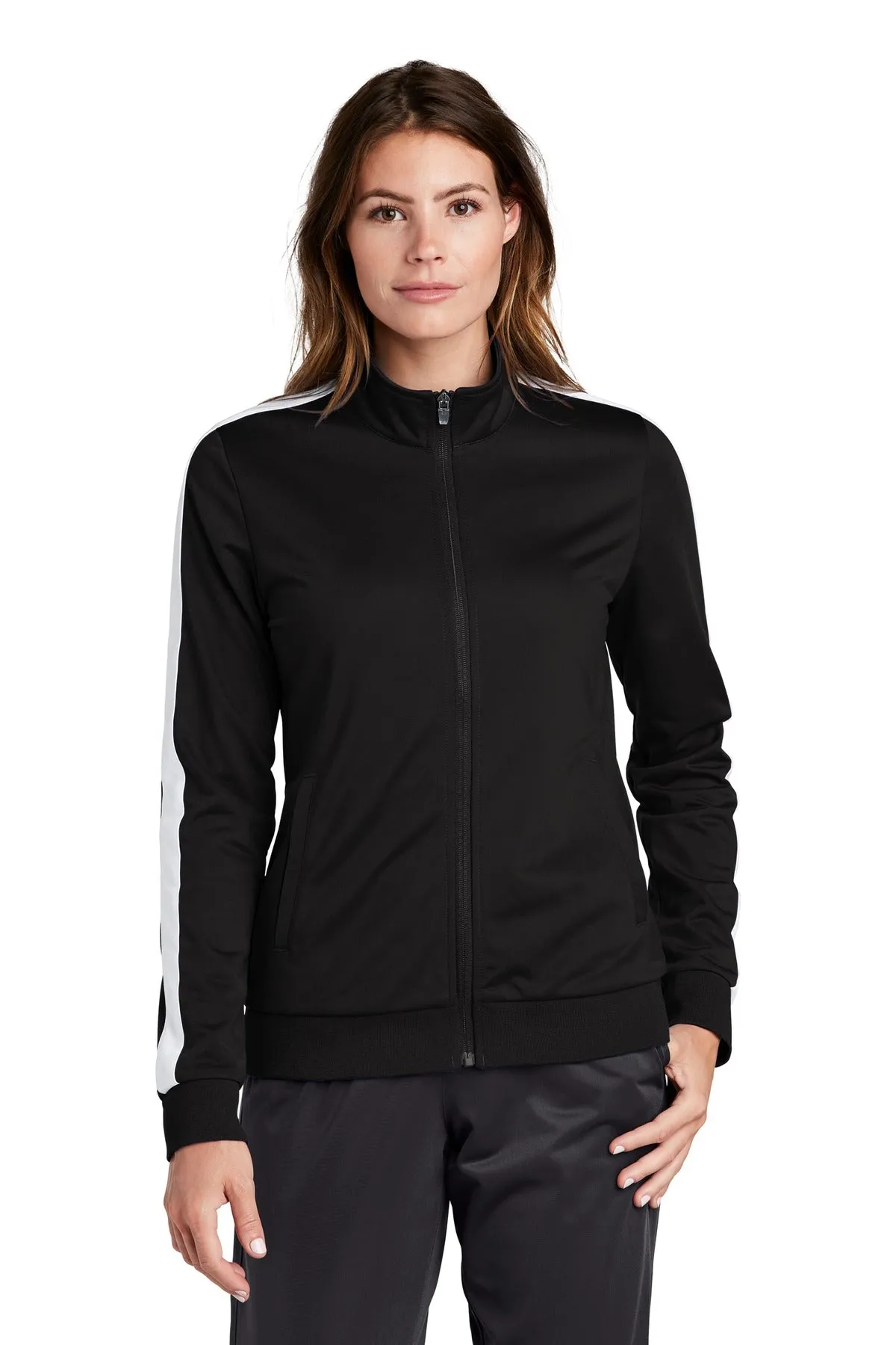 Sport-Tek Ladies Tricot Track Jacket. LST94