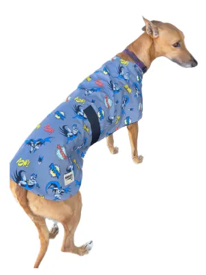 Spring classic style Greyhound coat Batman design in cotton & lush fleece washable