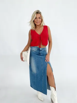 Summer Freedom Denim Skirt